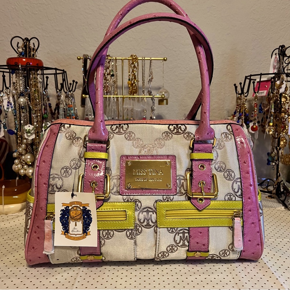 🔻MISS TINA “Taste of Couture” large satchel bag